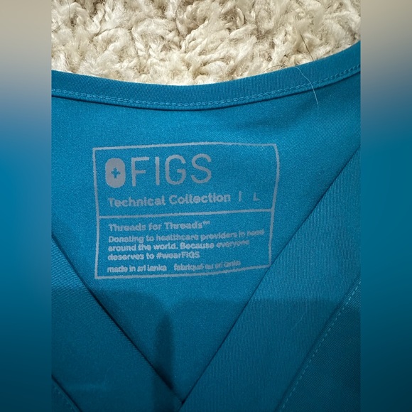 MENS FIGS CARIBBEAN BLUE - Picture 4 of 4